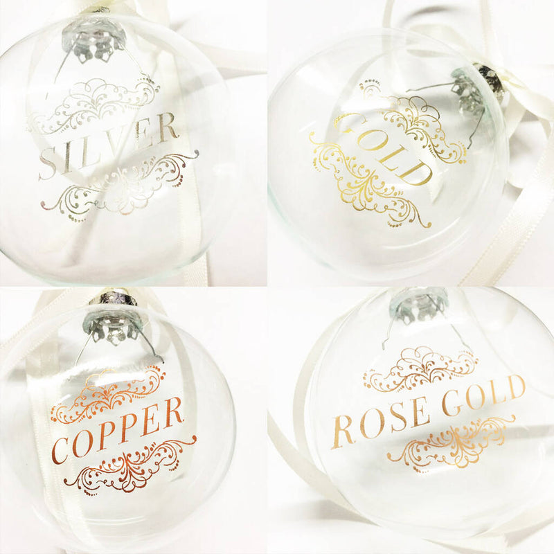 First Christmas Bauble With Star Sign Constellation