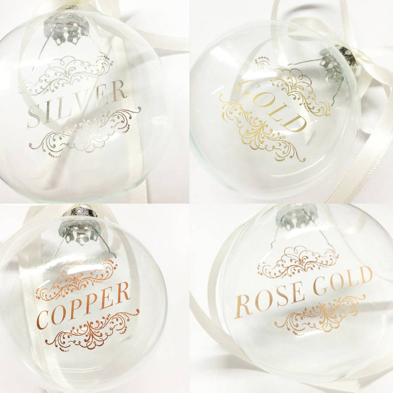 PERSONALISED NAME 'MERRY CHRISTMAS' BAUBLE
